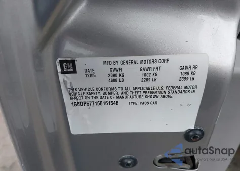 2006 Cadillac Cts Standard from USA, damaged, VIN 1G6DP577160161546